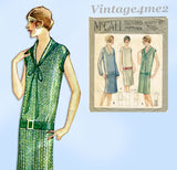 McCall 5168: 1920s Plus Size Misses Flapper Dress 40B Vintage Sewing Pattern