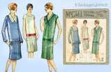 McCall 5168: 1920s Plus Size Misses Flapper Dress 40B Vintage Sewing Pattern