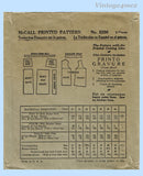 1920s Vintage McCall Sewing Pattern 5296 Misses Flapper Skirt & Camisole Sz 36 B