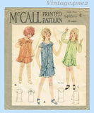 McCall 5490: 1930s Rare Toddler Girls Flapper Dress Sz 6 Vintage Sewing Pattern