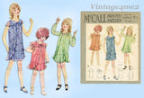 McCall 5490: 1930s Rare Toddler Girls Flapper Dress Sz 6 Vintage Sewing Pattern