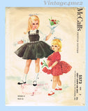 1960s Vintage McCalls Sewing Pattern 5573 Cute Helen Lee Girls Dress & Jumper