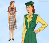 McCall 5809: 1940s Womens WWII Jumper & Blouse Sz 38 B Vintage Sewing Pattern