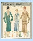 McCall 5816: 1930s Stylish Misses Flapper Dress Sz 38 B Vintage Sewing Pattern