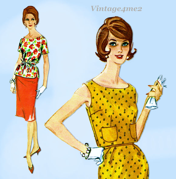 McCall 5823: 1960s Uncut Misses Easy Separates Sz 37.5 B Vintage Sewing Pattern