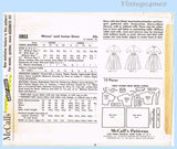 McCall's 5953: 1960s Uncut Misses Shirtwaist Dress Sz 36 B Vintage Sewing Pattern