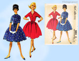 McCall's 5953: 1960s Uncut Misses Shirtwaist Dress Sz 36 B Vintage Sewing Pattern