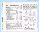 1960s Vintage McCalls Sewing Pattern 6217 Chic Uncut Misses Cocktail Dress Sz 32 B