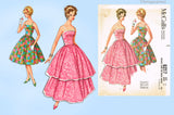 1960s Vintage McCalls Sewing Pattern 6217 Chic Uncut Misses Cocktail Dress Sz 32 B