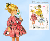 1960s Vintage McCalls Sewing Pattern 6249 Uncut Helen Lee Baby Girls Dress Sz 1