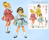 1960s Vintage McCalls Sewing Pattern 6249 Uncut Helen Lee Baby Girls Dress Sz 1