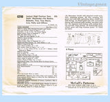 1960s Vintage McCalls Sewing Pattern 6260 11 1/2 Barbie High Heel Doll Clothes