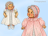 1930s Original Vintage McCall Sewing Pattern 632 20in Dy-Dee Doll Baby Clothes