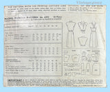 McCall 6393: 1940s Rare Misses Sun Dress & Topper 32B Vintage Sewing Pattern
