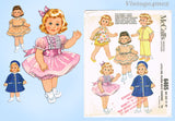 1960s Vintage McCalls Pattern 6465 Darling Chatty Cathy 19-20 Inch Doll Clothes