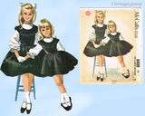1960s Vintage McCalls Sewing Pattern 6499 Uncut Helen Lee Girls Dress Size 8