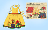 1930s Vintage McCall Sewing Pattern 663 Rare Misses Mexican Apron Fits All