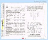 1960s Vintage McCall's Sewing Pattern 6820 Cute Bathing Suit Top & Shorts Sz 34 B