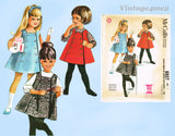 1960s Vintage McCalls Sewing Pattern 6937 Cute Helen Lee Girls Jumper Dress Sz6