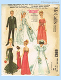 1960s Vintage McCalls Sewing Pattern 6992 11 1/2 Barbie & Ken Doll Clothes Set