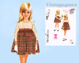 1960s Vintage McCalls Sewing Pattern 7240 Cute Helen Lee Toddler Girls Dress Sz 6