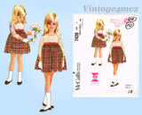 1960s Vintage McCalls Sewing Pattern 7240 Cute Helen Lee Toddler Girls Dress Sz 6