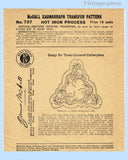 1910s McCall 727 Antique Embroidery Transfer Uncut Original 21 Inch Triangle  Centerpiece