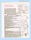 1960s Vintage McCalls Sewing Pattern 7431 Uncut 11.5in Barbie Doll Clothes with Sweater