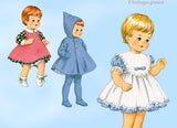 1960s Vintage McCalls Sewing Pattern 7592 Teenie Weenie 9inch Tiny Tears Doll Clothes