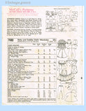 1960s Vintage McCalls Sewing Pattern 7592 12in Teenie Weenie Tiny Tears Doll Clothes