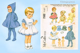 1960s Vintage McCalls Sewing Pattern 7592 Teenie Weenie 9inch Tiny Tears Doll Clothes
