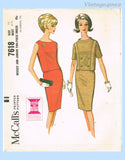 Original 1964 McCall's Pattern No. 7618 - Misses' and Junior Two-Piece Dress
