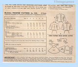 McCall 7696: 1940s Stunning Misses Cape Size 32 Bust Vintage Sewing Pattern