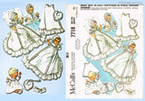 1960s Vintage McCall Sewing Pattern 7718 Old World Christening Dress Layette