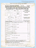1940s Vintage McCall Sewing Pattern 773 Sweet Infants Embroidered Layette Set