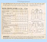 McCall Sewing Pattern 7854 Envelope Back
