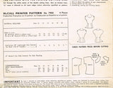 1940s Vintage McCalls Sewing Pattern 7900 Uncut Misses Scalloped Blouse 34B