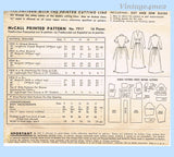 1940s Vintage McCall Sewing Pattern 7917 Junior Misses Dress Fitted Waist 29 B