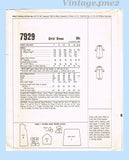 McCall's Pattern 7929 Envelope Back