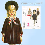 1960s Vintage McCall's Sewing Pattern 7947 Helen Lee Toddler Girls Dress Size 5