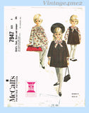 1960s Vintage McCall's Sewing Pattern 7947 Helen Lee Toddler Girls Dress Size 5