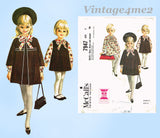 1960s Vintage McCall's Sewing Pattern 7947 Helen Lee Toddler Girls Dress Size 5