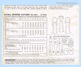 McCall's Pattern 8251 Envelope Back