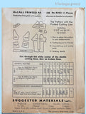 1930s Vintage McCall's Sewing Pattern 8262 Stylish Misses Peplum Blouse Sz 40 B