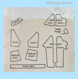 1930s Vintage McCall's Sewing Pattern 8262 Stylish Misses Peplum Blouse Sz 40 B