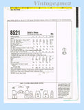 1960s Vintage McCall's Sewing Pattern 8521 Helen Lee Toddler Girls Dress Size 6
