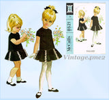 1960s Vintage McCall's Sewing Pattern 8521 Helen Lee Toddler Girls Dress Size 6