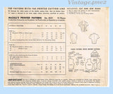 1950s Vintage McCall Sewing Pattern 8531 Uncut Misses Vest or Top Sz 32 Bust