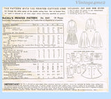 McCall's 8681: 1950s Chic Misses Peplum Suit Sz 34 Bust Vintage Sewing Pattern