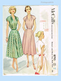 1950s Vintage McCall Sewing Pattern 8793 Uncut Misses Bias Cut Dress 36 Bust